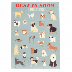 Rex London Best In Show Temporary Tattoos (2 Sheets) - Gift for Kids