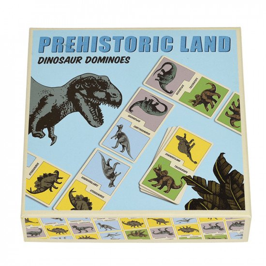 Rex London Prehistoric Dinosaur Dominoes, Classic Activity Game
