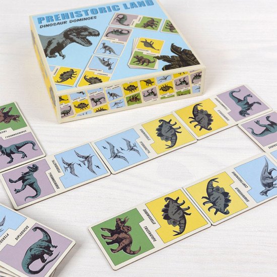 Rex London Prehistoric Dinosaur Dominoes, Classic Children's Activity Game