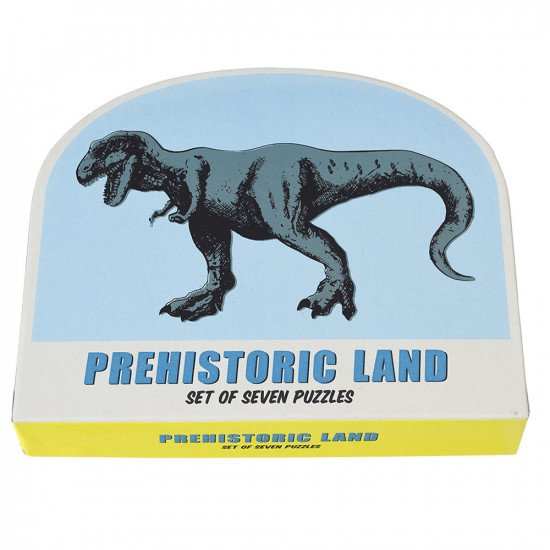 Rex London Prehistoric Land Set Of Seven Jigsaw Puzzles - Dinosaurs