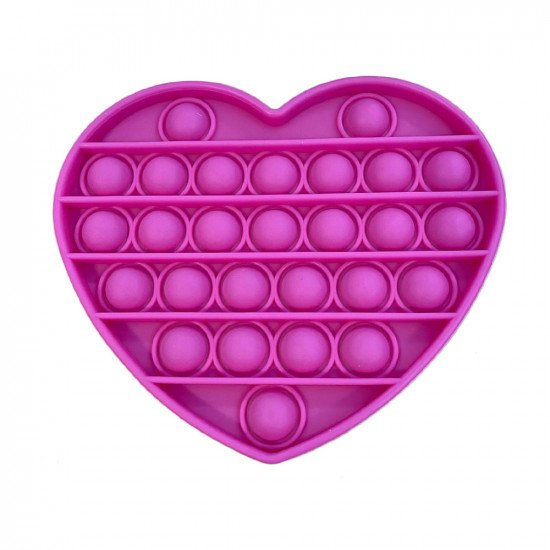 Poppits Push Pop Bubble Fidget Toy - Heart - Random Colour