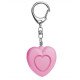 Body Guard Stay Safe Heart Shaped Personal Security Panic Alarm - Pink