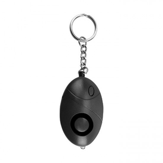 Body Guard Stay Safe Oval Shaped Personal Security Panic Alarm - Black