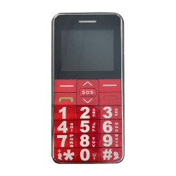 Life Line Big Digit Mobile Phone Unlocked - Red