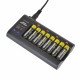 Lloytron Slimline 8x AA/AAA Multi-Charger for NiMH Batteries