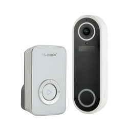 Lloytron MIP M6Pro Wifi 1080p Slimline Video Doorbell with Plugin Chime Unit