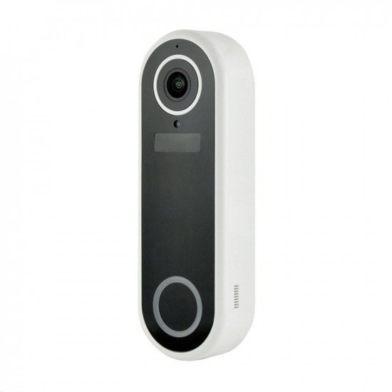 Lloytron MIP M6Pro Wifi 1080p Slimline Video Doorbell with Plugin Chime Unit