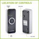 Lloytron MIP3 Wireless Cordless Doorbell Push Transmitter Only - Black