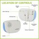 Lloytron MIP3 Portable and Wireless Door Bell Chime Unit Only - White