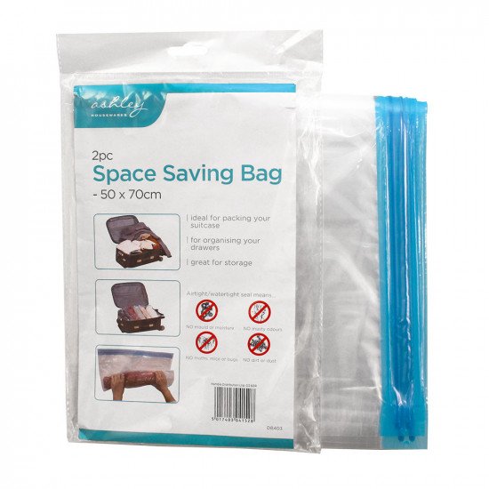 Ashley Space Saving Vacuum Storage Bags - 50x70cm - Twin Pack
