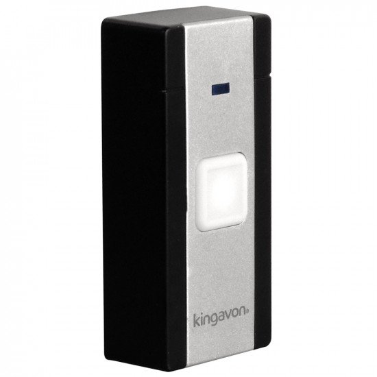 Kingavon Wireless Cordless Door Bell with LED light and 20 Melodies  - Black