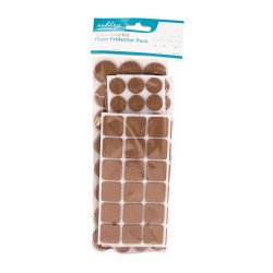 Ashley Peel & Stick Floor Protector Pack - 120 Assorted Pieces
