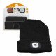 Kingavon Beanie Hat with USB Rechargeable LED Headlight & Safety Rear Light