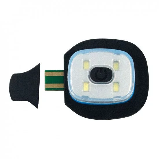 Black Kingavon Rechargeable Headlight Hat 4 SMD USB