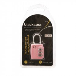 Blackspur Padlock with Combi Dial - TSA Approved - Pink
