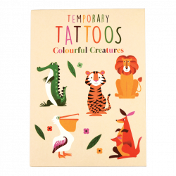 Rex London Colourful Creatures Temporary Tattoos (2 Sheets) - Gift for Kids