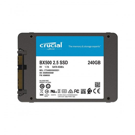 Crucial BX500 3D NAND SATA 2.5inch SSD - 240GB