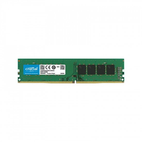 Crucial 8GB DDR4 2666MHz (PC4-21300) CL19 Unbuffered UDIMM 240pin 1.2V Single Ranked Memory Module