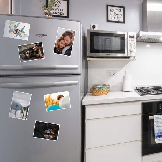 Great For The Fridge Chiltern Wove 3 Pack Magnetic Photo Pockets 6" x 4" 