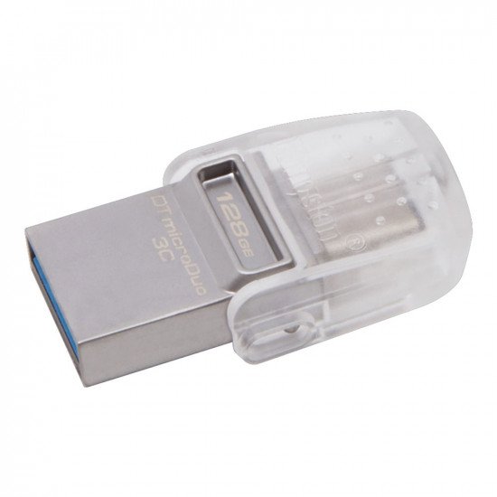 Kingston DataTraveler MicroDuo 3C USB 3.0 Memory Flash Drive 128GB