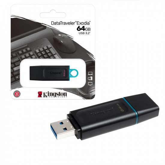 Kingston DataTraveler Exodia USB 3.0 Memory Flash Drive 64GB 