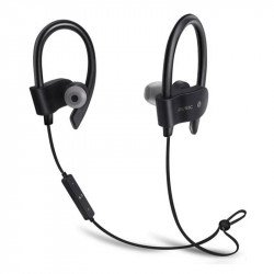 Jedel Gear111 Wireless Sports Hook-On Earphones - Black
