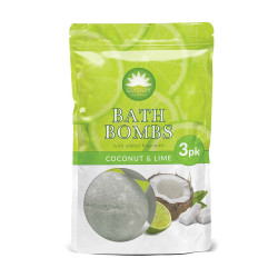 Elysium Spa Soothing Mineral Bath Bombs Coconut & Lime x3