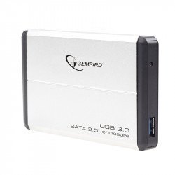 Gembird 2.5" USB 3.0 Hard Drive Enclosure - Silver
