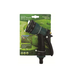 Green Blade Hose Spray Nozzle - 8 Functions - Non Slip Grip