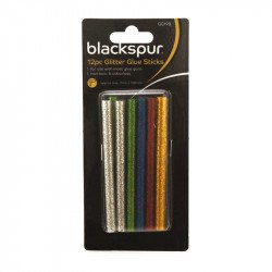Blackspur Glitter Glue Sticks 12pcs