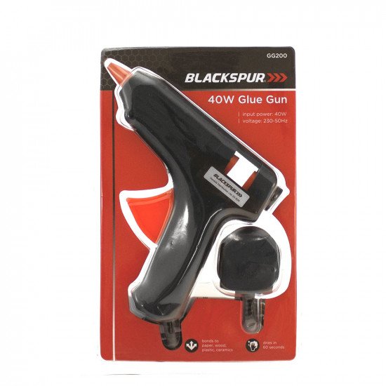 Blackspur 40W Hot Melt Glue Gun - Black