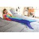 Snug-Rug Rainbow Mermaid Tail Blanket Snug Warm and Lightweight