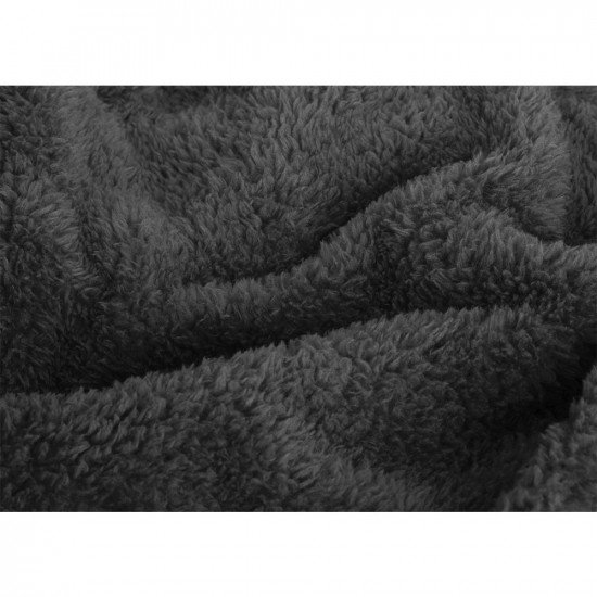 Snug Rug Sherpa Throw Blanket - Slate Grey