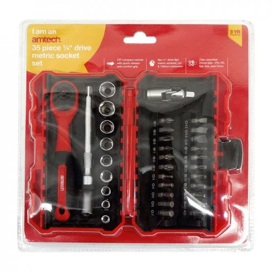 Amtech 35 Piece ¼