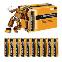 Duracell Industrial AA MN1500 lr6 Alkaline Batteries - 10 Pack