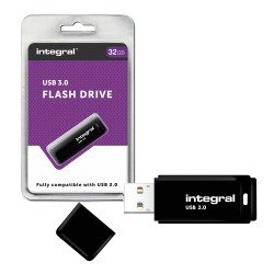 Integral USB3.0 Flash Memory Drive Black 32GB