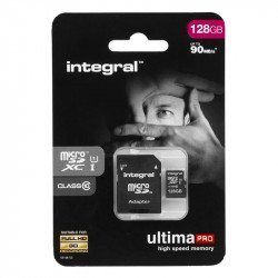 Integral Micro SD Memory Card UltimaPro SDHC/XC 90MB CLASS 10 UHS-I 128GB