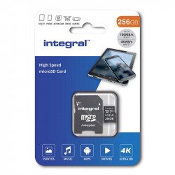 Integral Micro SD Memory Card High Speed SDXC V30 UHS-1 U3 256GB