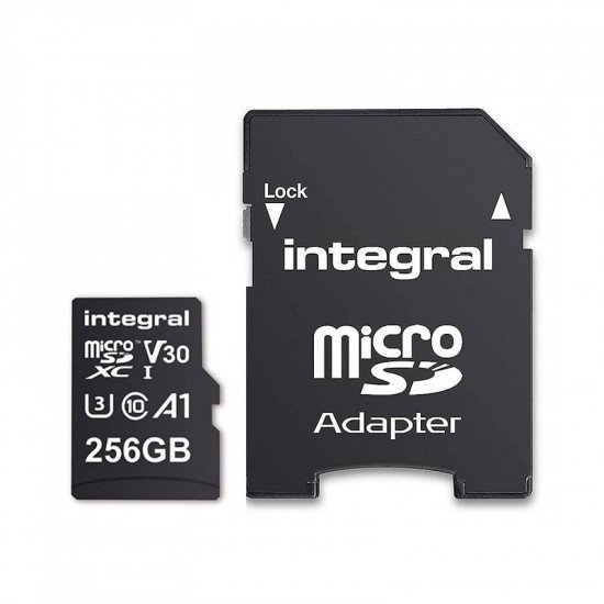 Integral Micro SD Memory Card High Speed SDXC V30 UHS-1 U3 256GB