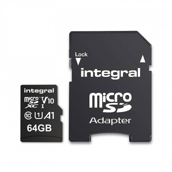 Integral Micro SD Memory Card High Speed SDXC V10 UHS-1 U1 64GB