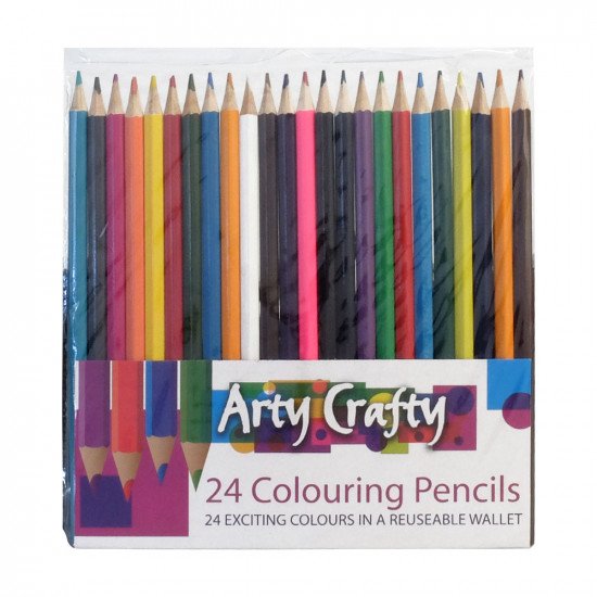 Arty Crafty Colouring Pencils 24PK