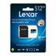 Lexar 633x HS Micro SDXC Card UHS-I C10 with Adapter - 512GB