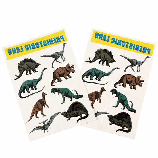 Rex London Prehistoric Land Temporary Tattoos (2 Sheets) - Gift for Kids