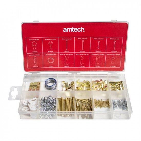 Amtech 180pc Picture Hanging Kit