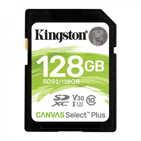Kingston Canvas Select Plus SDXC Memory Card UHS-I 4K FULL HD 100MB/s - 128GB - OPEN BOX