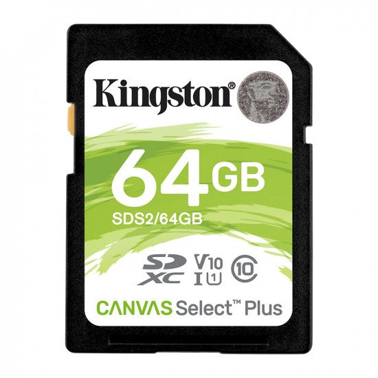 Kingston Canvas Select Plus SDXC Memory Card UHS-I 4K FULL HD 100MB/s - 64GB