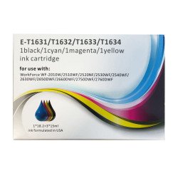 Compatible Epson T0715 Cheetah 65ml Extra Value 4 Cartridge Multipack