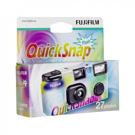 Fujifilm QuickSnap disposable Single Use Flash Camera with 27 Exposures - Twin Pack
