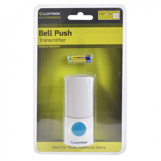 Lloytron MiP Accessory - Bell Push Transmitter with nameplate - White