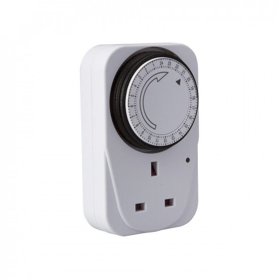 Kingavon 24 Hour Programmable Plug In Mains Timer Switches with 15 Minute Segments